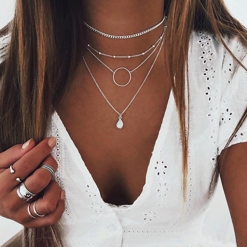 Fashionable Jewelry Boho Personality Necklace Set