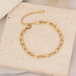 Simple Stainless Steel Chain Bracelet