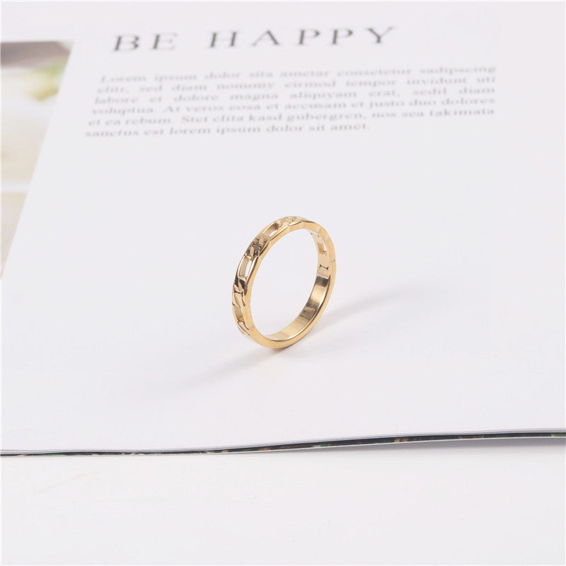 Gold Chain Ring