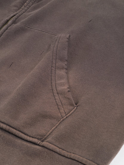 Frayed Sunfade Zip Hoodie