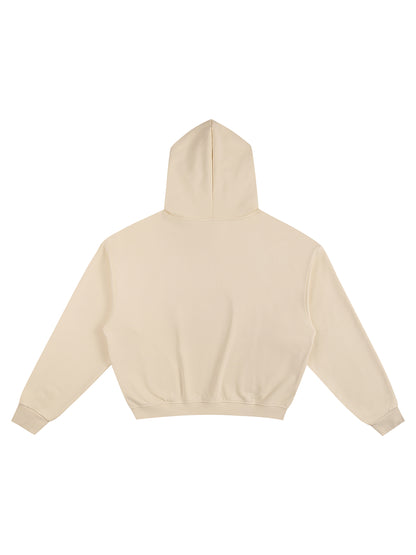 Cotton Cropped Hoodie