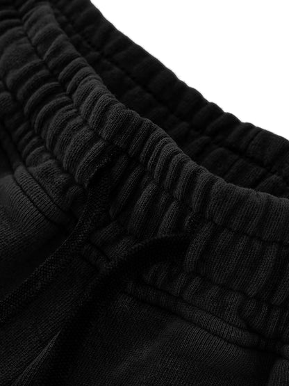 Raw Edge Drawstring Shorts