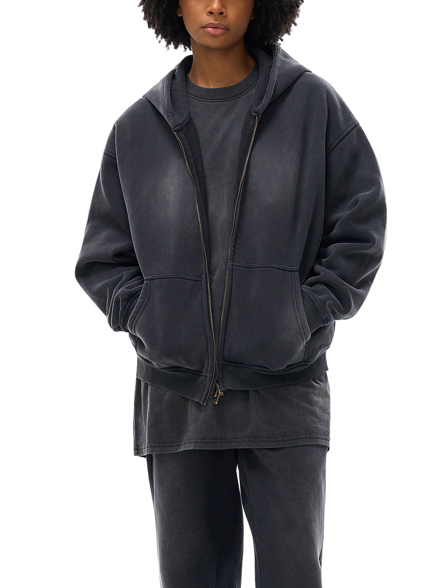 Sunfade Zip Fleece Hoodie