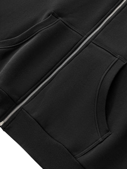 Fleeced Full-Zip Hoodie