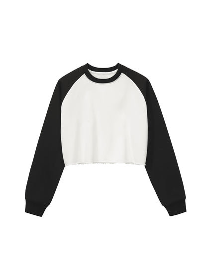 Raglan Crop Sweatshirt