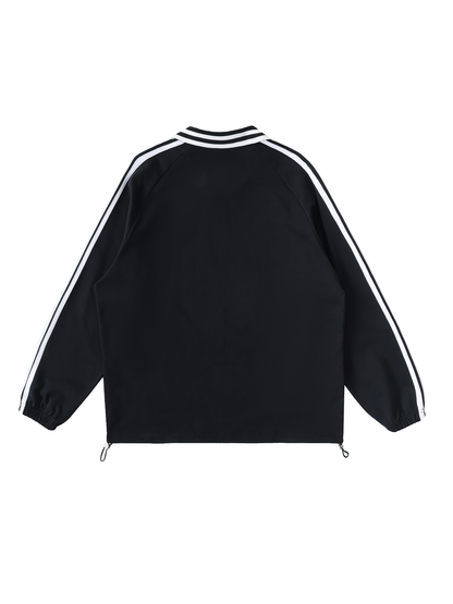 Striped Collar Sweatshirt