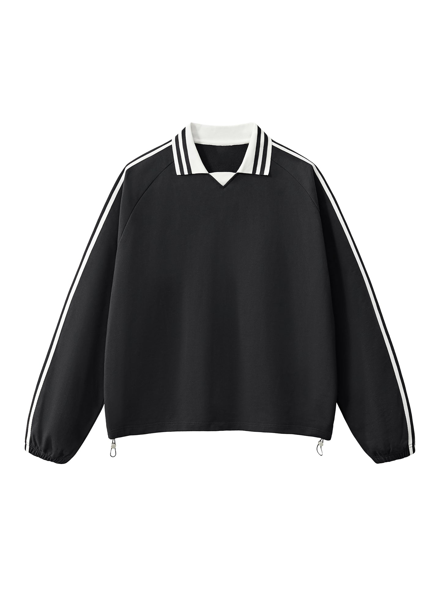 Striped Collar Sweatshirt