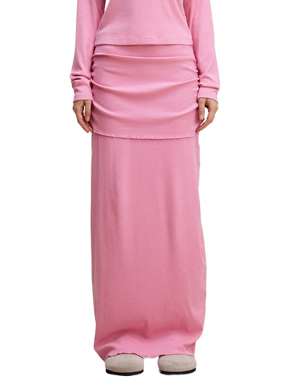 Straight Hip Slim Maxi Skirt