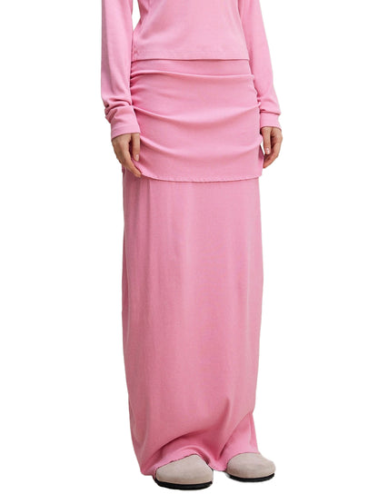 Straight Hip Slim Maxi Skirt